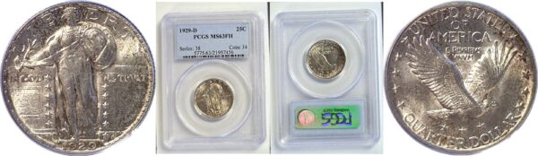 1929-D Standing Liberty Quarter   -  PCGS MS-63 FH