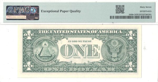 2003-A $1 Federal Reserve Note Fr-1930-C Repeater PMG Superb-67 EPQ - Image 3