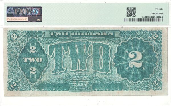 1890 $2 Treasury Note Fr-353 PMG VF-20 - Image 3