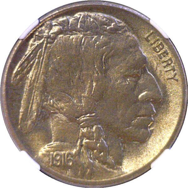 1916-S Buffalo Nickel  -  NGC MS-64 - Image 2