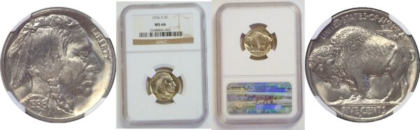 1936-S Buffalo Nickel   -   NGC MS-66