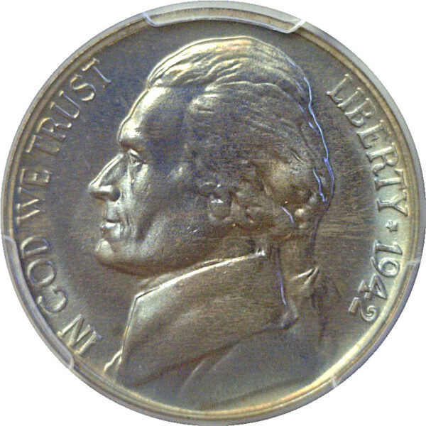 1942 Jefferson Nickel  -  PCGS PR-67 - Image 2