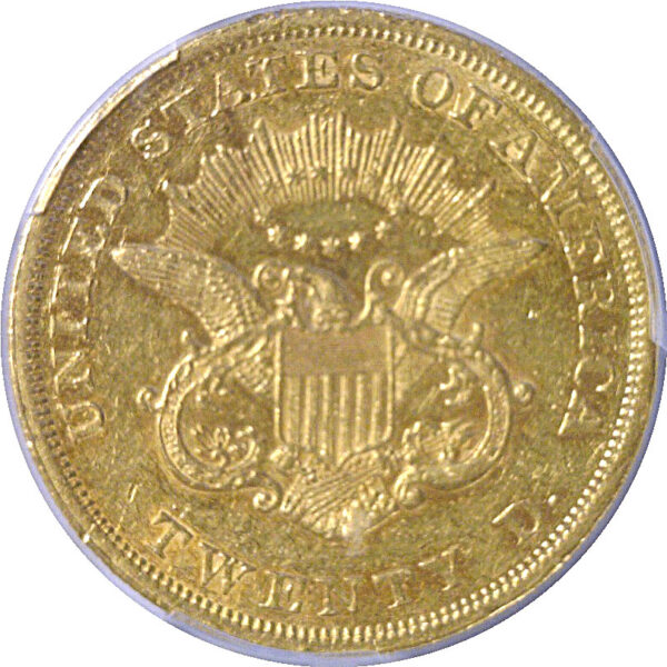 1850 $20 Liberty   -   PCGS AU-55 - Image 3