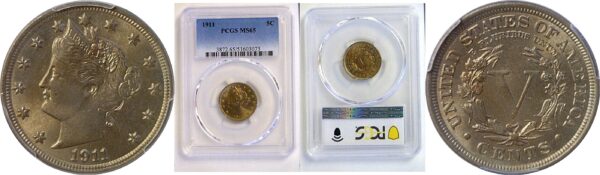 1911 Liberty Nickel  -  PCGS MS-65