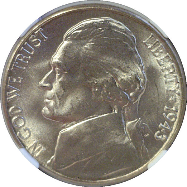1943-S Jefferson Nickel  -  NGC MS-66+ 5FS - Image 2