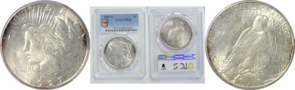 1927-S Peace Dollar.   -   PCGS MS-65