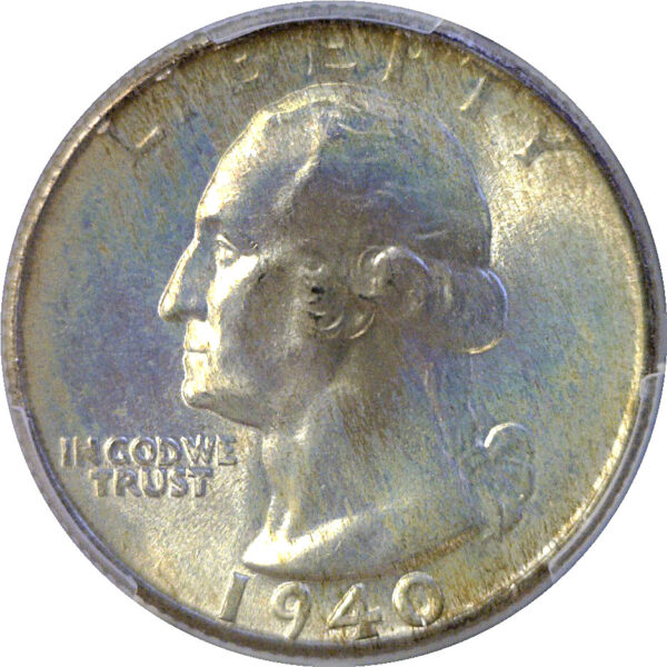 1940 Washington Quarter  -  PCGS MS-68  CAC - Image 2