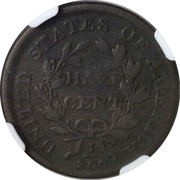1808 Half Cent  -  NGC G-6 - Image 3