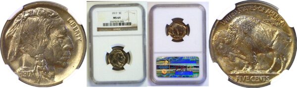 1917 Buffalo Nickel  -  NGC MS-64
