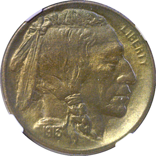 1913-S T-1  Buffalo Nickel  -  NGC MS-64 - Image 2