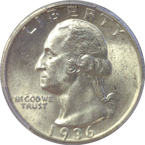 1936-D Washington Quarter. -  PCGS MS-63 - Image 2