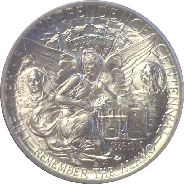 1936-D Texas Commemorative Half Dollar   -   PCGS MS-67 - Image 3