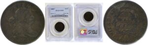 1808/7 Half Cent    PCGS VF-25