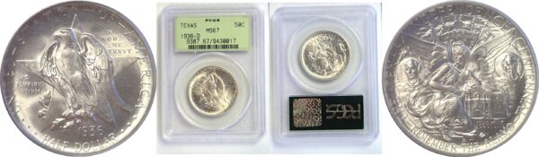 1936-D Texas Commemorative Half Dollar   -   PCGS MS-67