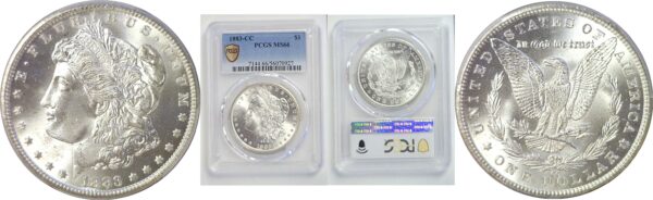1883-CC Morgan Dollar.  -   PCGS MS-66