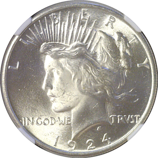 1924 Peace Dollar  -  NGC MS-66 - Image 2