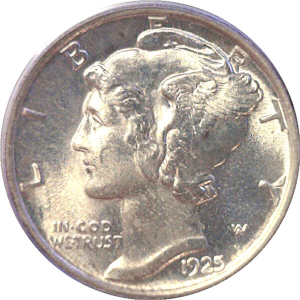 1925 Mercury Dime  -  PCGS MS-66 FB - Image 2