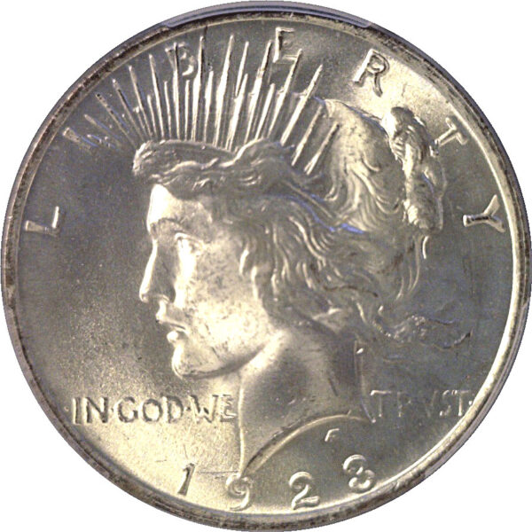 1923 Peace Dollar  -  PCGS MS-66 - Image 2