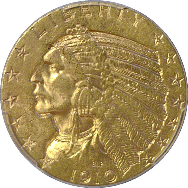 1910-S $5 Indian. -  PCGS AU-58 - Image 2