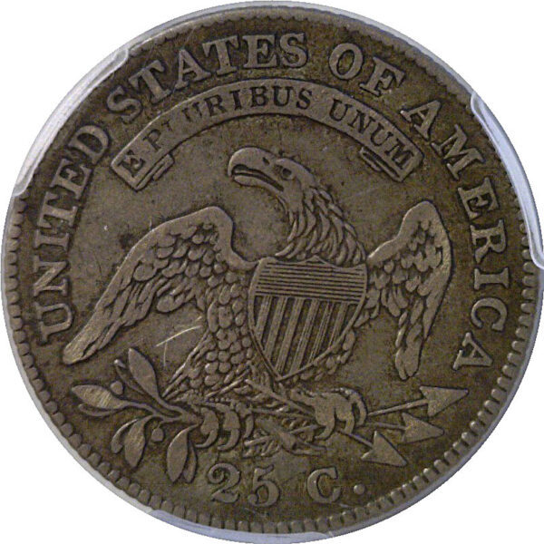 1828 Bust Quarter. -  PCGS VF-25.  CAC - Image 3