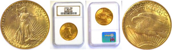 1928 $20 St. Gaudens  -  NGC MS-63