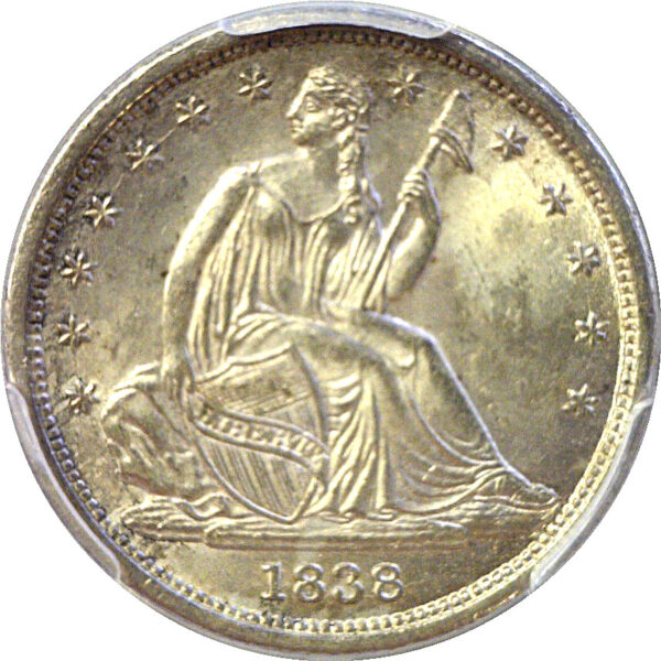 1838 Seated Liberty Dime  -  PCGS MS-63 - Image 2
