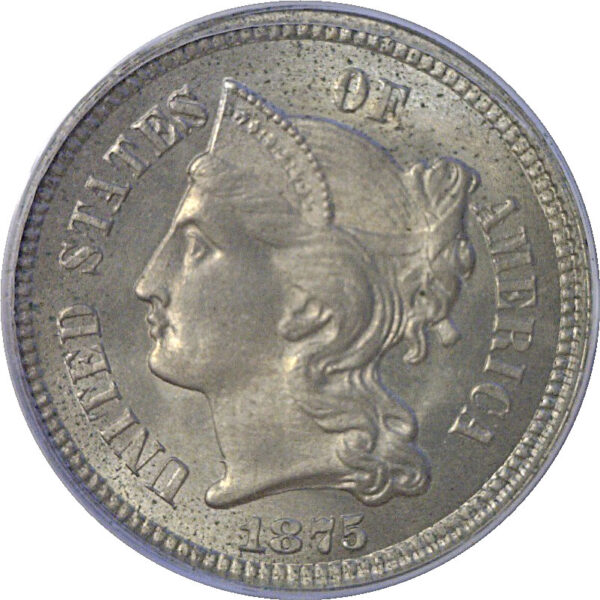 1875 Nickel Three Cent. -  PCGS MS-65 - Image 2