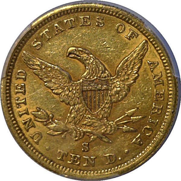 1856-S $10 Liberty. -  PCGS AU-53 - Image 3