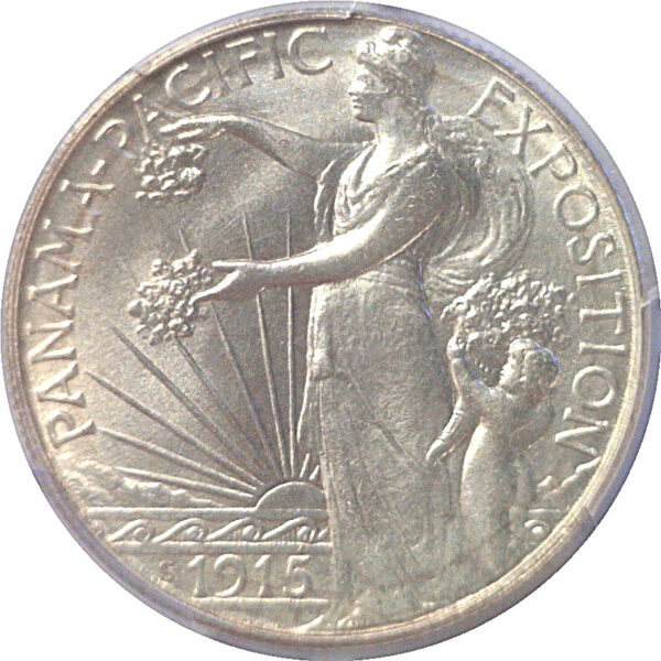1915-S Panama-Pacific Commemorative Half Dollar  -  PCGS MS-66 - Image 2