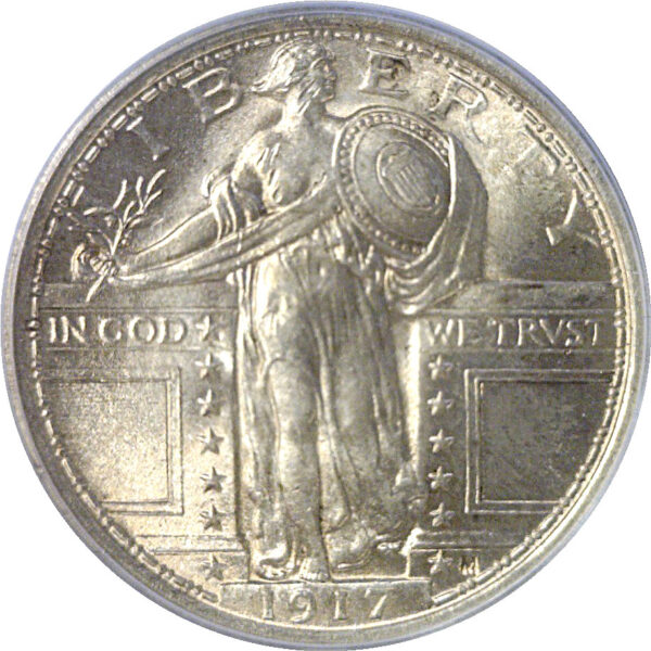 1917 T-1.  Standing Liberty Quarter   -   PCGS MS-64 FH - Image 2
