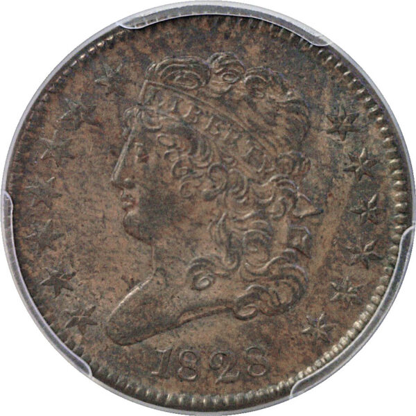 1828 Half Cent  -  PCGS MS-63 BN - Image 2