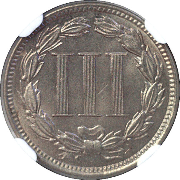 1880 Nickel Three Cent  -  NGC MS-64 - Image 3