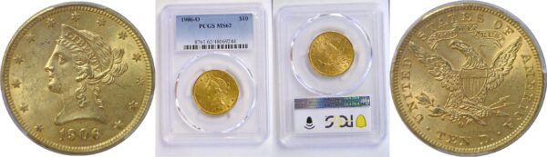 1906-O $10 Liberty. -  PCGS MS-62