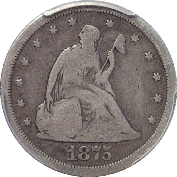 1875-S Twenty Cent Piece   -   PCGS VG-8 - Image 2