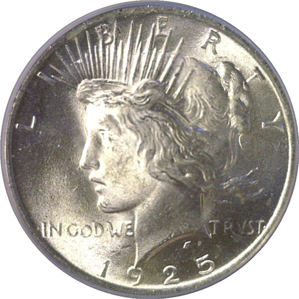 1925 Peace Dollar  -  PCGS MS-65  CAC - Image 2