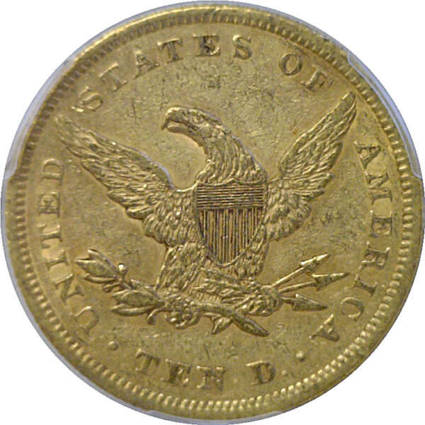 1855 $10 Liberty.  -   PCGS XF-45 - Image 3