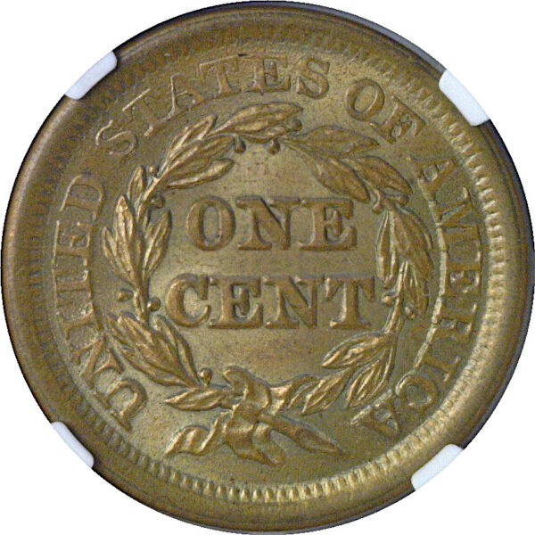 1853 Large Cent  -  NGC MS-64 BN - Image 3