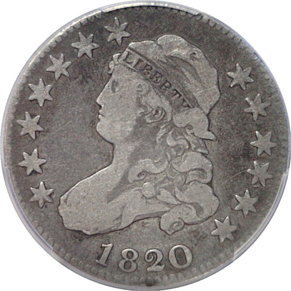 1820 Bust Quarter   -   PCGS F-12 - Image 2