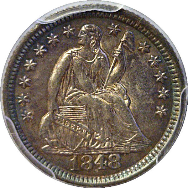1848 Seated Liberty Half Dime  -  PCGS MS-64 - Image 2
