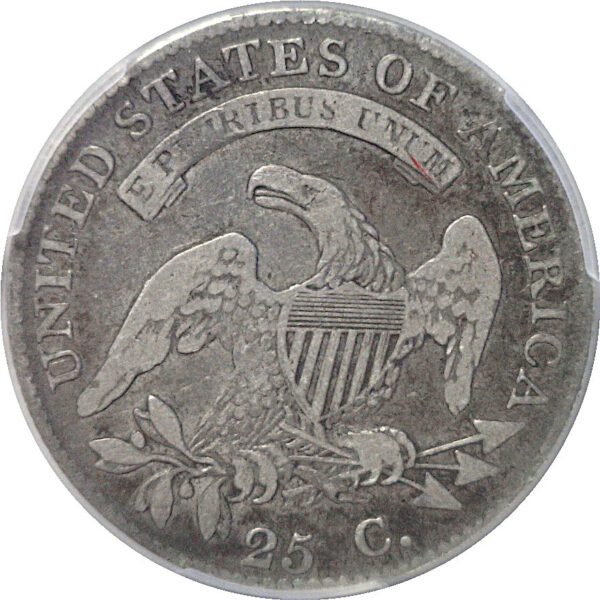 1820 Bust Quarter   -   PCGS F-12 - Image 3