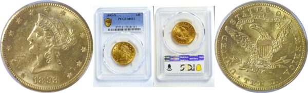 1893-O $10 Liberty. -  PCGS MS-61