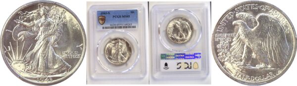 1943-S Walking Liberty Half Dollar  -  PCGS MS-65