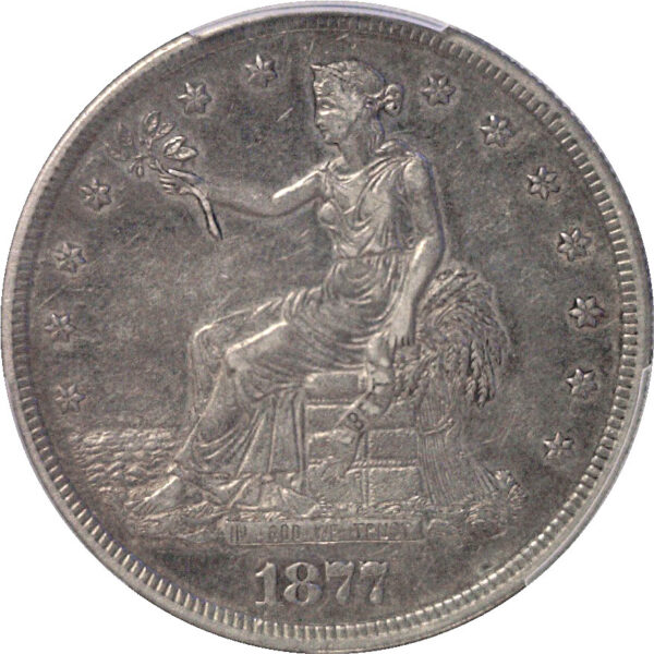1877-S Trade Dollar  -   PCGS XF-45 - Image 2