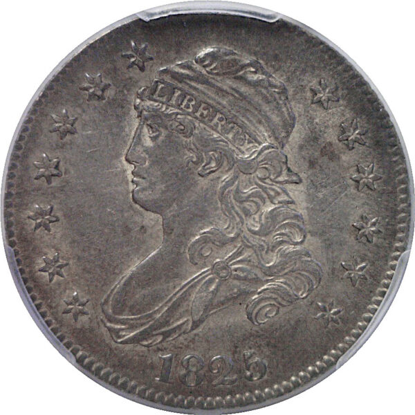 1825/4/(2)  Bust Quarter.  -   PCGS AU-55 - Image 2