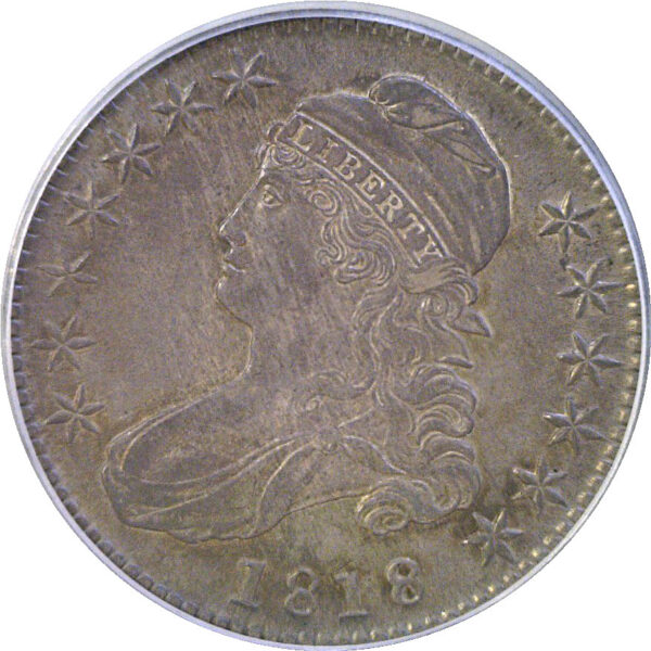 1818 Bust Half Dollar  -  PCGS AU-53 - Image 2