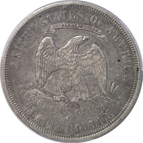 1877-S Trade Dollar  -   PCGS XF-45 - Image 3