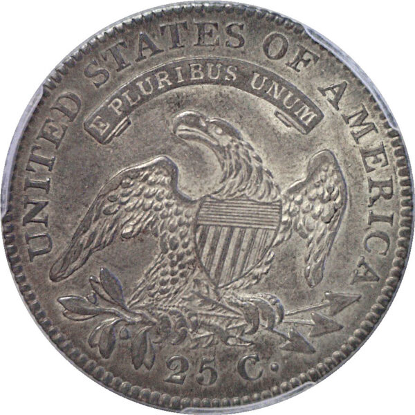 1825/4/(2)  Bust Quarter.  -   PCGS AU-55 - Image 3