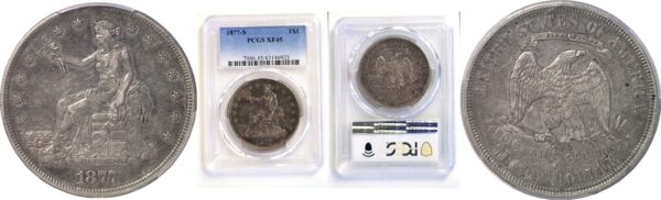 1877-S Trade Dollar  -   PCGS XF-45