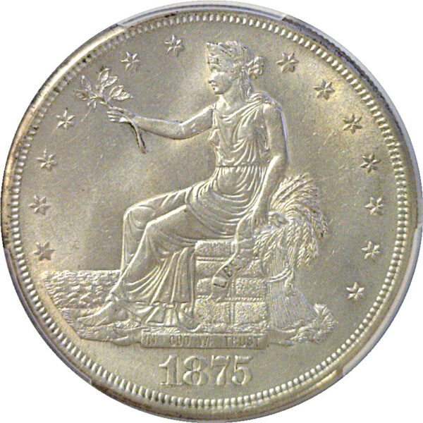 1875-S Trade Dollar  -  PCGS MS-63 - Image 2