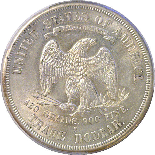 1875-S Trade Dollar  -  PCGS MS-63 - Image 3